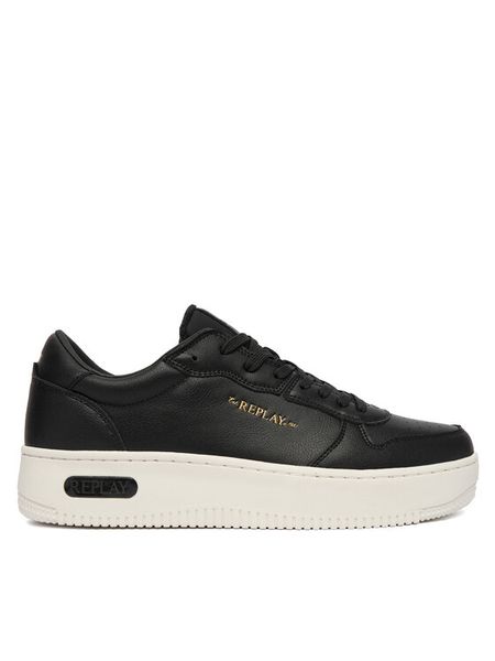 REPLAY Sneakersy GMZ7P .000.C0007L Czarny. Czarne buty sportowe casual Replay, bez wzorów, ze skóry, bez zapięcia. Za 264.99 zł.
