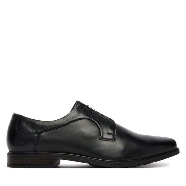 Półbuty Josef Seibel. Czarne eleganckie półbuty Josef Seibel, bez wzorów, bez obcasa, bez zapięcia. Za 351.99 zł.