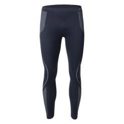 Legginsy termiczne Hi-Tec Buraz Bottom. Niebieskie legginsy długie sportowe Hi-tec, m, bez wzorów, narciarskie. Za 195.50 zł.