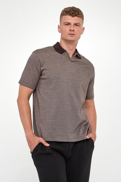 Polo męskie w jodełkę EMPORIO ARMANI. Koszulki polo sportowe Emporio Armani, m, bez wzorów, bez kołnierzyka, bez ramiączek. Za 1,139.00 zł.