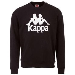 Kappa Sertum RN Sweatshirt, męska bluza. Czarne bluzy bez kaptura Kappa, m, bez wzorów, z bawełny, bez kaptura. Za 89.99 zł.