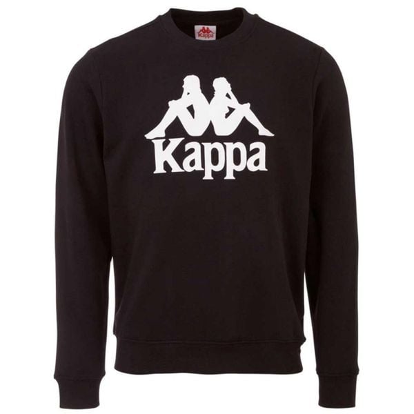 Kappa Sertum RN Sweatshirt, męska bluza. Czarne bluzy bez kaptura Kappa, m, bez wzorów, z bawełny, bez kaptura. Za 89.99 zł.