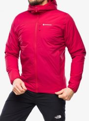 Kurtka ocieplana męska Montane Fireball Hoodie. Czerwone kurtki Montane, m, bez wzorów, z syntetyku, bez kaptura. Za 758.99 zł.