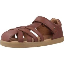 Sandały BOBUX CROSS JUMP Brązowy. Brązowe sandały BOBUX, ze skóry, bez zapięcia. Za 272.99 zł.