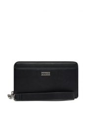 Guess Portfel SMNEBR LEA77 Czarny. Czarne portfele Guess, z aplikacjami, ze skóry. Za 189.99 zł.