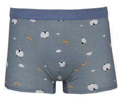 Bokserki Obcisłe, Szare w Baranki, Bawełniane, Majtki z Elastanem -ALTIES. Szare bokserki Alties, l, bez wzorów, z bawełny. Za 35.00 zł.
