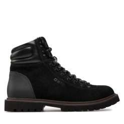 Trapery Big Star Shoes. Czarne trapery BIG STAR SHOES, bez zapięcia. Za 459.99 zł.