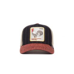 Czapka z daszkiem Goorin Bros. Moon Rooster Cock Trucker 101-1486-NVY. Niebieskie czapki z daszkiem Goorin Bros, bez wzorów. Za 227.99 zł.