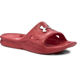 Klapki UNDER ARMOUR - Ua M Locker III Sl 1287325 Red/Msv 600. Czerwone klapki marki Under Armour, z tworzywa sztucznego. Za 89.95 zł.