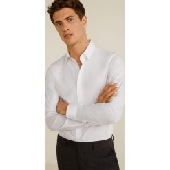 Mango Man - Koszula Emotion. Białe koszule Mango Man, l, bez wzorów, z bawełny, bez kołnierzyka, bez ramiączek. Za 199.90 zł.
