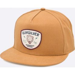 Quiksilver - Czapka Smorgasborg. Brązowe czapki z daszkiem marki Quiksilver, z bawełny. W wyprzedaży za 79.90 zł.