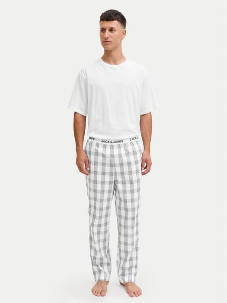 Jack & Jones Piżama Luca 12266993 Biały Standard Fit. Białe piżamy Jack & Jones, m, bez wzorów, z bawełny, bez ramiączek. Za 179.99 zł.