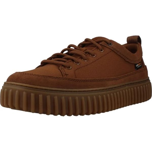 Buty CLARKS 26329461C TORHILL LACE Czarny. Czarne buty turystyczne Clarks, bez wzorów, z tkaniny, bez zapięcia, na fitness i siłownię. Za 392.99 zł.