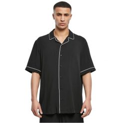 Koszula do gry w kręgle Urban Classics. Czarne koszule Urban Classics, l, bez wzorów, z materiału, bez kołnierzyka, bez ramiączek. Za 147.30 zł.