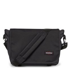 Torba na ramię Eastpak Jr. Czarne torby na ramię Eastpak, bez wzorów, z nylonu, na ramię, duże, bez dodatków. Za 159.99 zł.