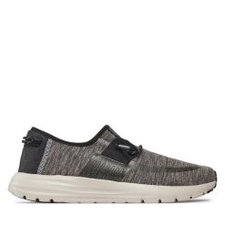 Półbuty Hey Dude. Szare eleganckie półbuty Hey dude, bez wzorów, bez obcasa, bez zapięcia. Za 239.99 zł.