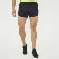 Męskie Szorty Biegowe 100% Poliester Czarne RODI. Czarne krótkie spodenki sportowe Legea, m, bez wzorów, z bawełny. Za 84.00 zł.