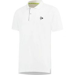 Koszulka tenisowa męska Dunlop Club Polo z kołnierzykiem. Białe koszulki polo Dunlop, m, bez wzorów, bez kołnierzyka, bez ramiączek, tenisowe. Za 139.99 zł.