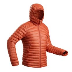 Second Life - Kurtka trekkingowa męska puchowa Forclaz MT100 - 5°C - Stan Dobry. Brązowe kurtki FORCLAZ, na zimę, m, bez wzorów, z puchu, bez kaptura. Za 159.99 zł.
