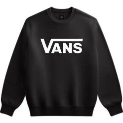 Bluza sportowa męska Vans VN000JSFBLK1. Czarne bluzy bez kaptura Vans, m, bez wzorów, z bawełny, bez kaptura. Za 409.99 zł.