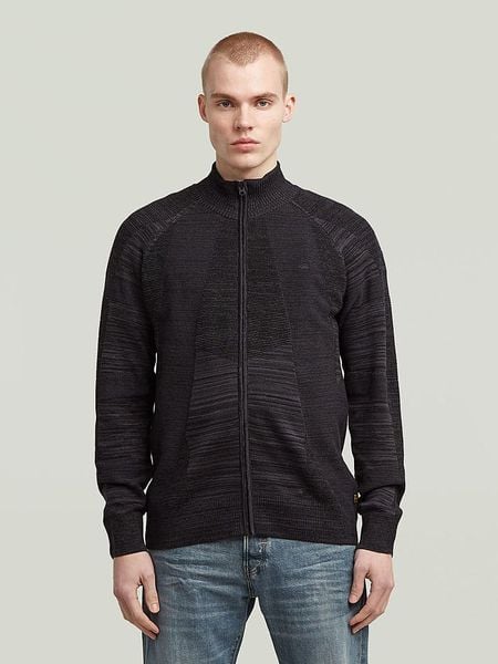 G-Star Kardigan w kolorze czarnym rozmiar: XL. Czarne swetry rozpinane G-Star, xl, bez wzorów, z bawełny, bez kołnierzyka, bez ramiączek. Za 236.61 zł.