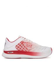 EA7 Emporio Armani Sneakersy X8X243 XK440 N541 Biały. Białe buty sportowe casual EA7 Emporio Armani, bez wzorów, z materiału, bez zapięcia. Za 439.99 zł.