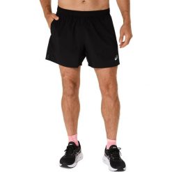 5-calowe spodenki Asics Core. Czarne krótkie spodenki sportowe ASICS, l, bez wzorów, z materiału. Za 139.99 zł.