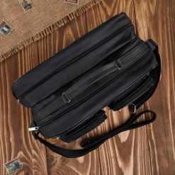 Torba męska na ramię ze skóry naturalnej duża torba do pracy Abruzzo ABR-17. Torby na ramię bez wzorów, z nylonu, na ramię, duże, bez dodatków. Za 199.99 zł.