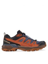 Salomon Trekkingi X Ultra 360 Leather Gore-Tex L47684900 Niebieski. Niebieskie buty trekkingowe Salomon, bez wzorów, z gore-texu, bez zapięcia. Za 559.99 zł.