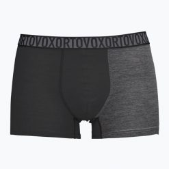Bokserki termoaktywne męskie ORTOVOX 150 Essential Briefs. Czarne bokserki ORTOVOX, m, bez wzorów, z elastanu. Za 159.99 zł.