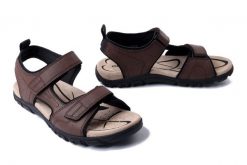 GEOX U S.STRADA B U4524B 000ME C6006 dk brown, sandały męskie. Brązowe sandały Geox, bez zapięcia. Za 265.93 zł.