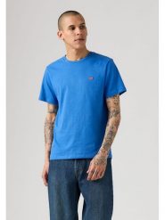 Levi's Koszulka w kolorze niebieskim rozmiar: XL. Niebieskie bezrękawniki Levi's®, s, bez wzorów, z bawełny, bez kołnierzyka, bez ramiączek. Za 49.45 zł.