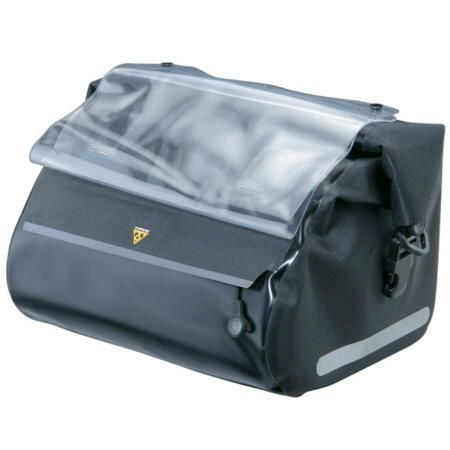 Torba na bagażnik Topeak HandelBar Dry Bag. Czarne torby na ramię Topeak, bez wzorów, z nylonu, na ramię, z nadrukiem, bez dodatków. Za 420.55 zł.