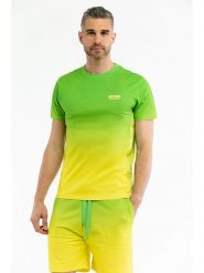 Moschino Koszulka w kolorze zielono-żółtym rozmiar: XXL. Zielone bezrękawniki MOSCHINO, xxl, bez wzorów, bez kołnierzyka, bez ramiączek. Za 193.24 zł.