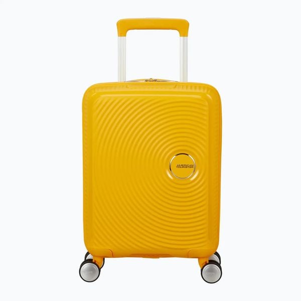 Walizka podróżna American Tourister Soundbox Mini 47 22. Żółte walizki American Tourister, bez wzorów. Za 399.99 zł.