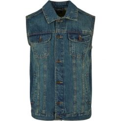 Bezrękawnik Męski Denim. Niebieskie bluzy Urban Classics, m, bez wzorów, z denimu, bez kaptura. Za 186.99 zł.
