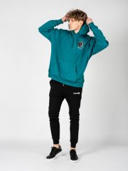 Champion Bluza "Hoodie" | HBGF89H586NKA | Mężczyzna | Turkusowy. Niebieskie bluzy Champion, m, bez wzorów, z bawełny, bez kaptura. W wyprzedaży za 179.00 zł.