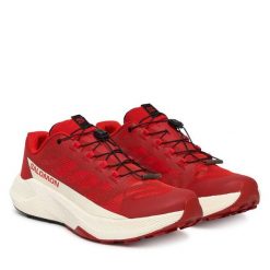 Buty do biegania Salomon. Czerwone buty do biegania Salomon, bez wzorów, bez zapięcia, do biegania. Za 639.99 zł.