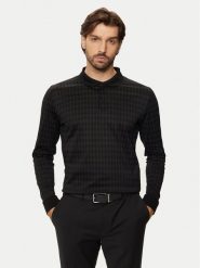 KARL LAGERFELD Polo 745009 544202 Czarny Regular Fit. Czarne koszulki polo KARL LAGERFELD, m, bez wzorów, z bawełny, bez kołnierzyka, bez ramiączek. Za 379.99 zł.