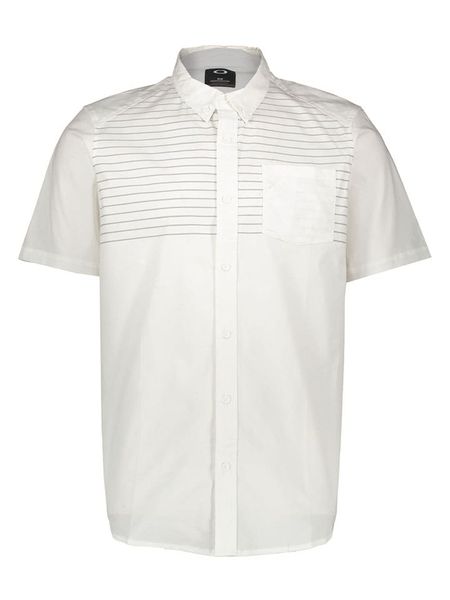Oakley Koszula "Woven" w kolorze białym rozmiar: M. Białe koszule Oakley, m, bez wzorów, bez kołnierzyka, bez ramiączek. Za 95.92 zł.