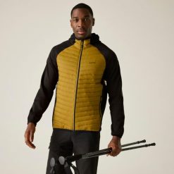 Kurtka męska hybrydowa Andreson. Żółte kurtki Regatta, m, bez wzorów, z puchu, bez kaptura. Za 229.99 zł.