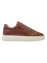Tamaris Skórzane sneakersy w kolorze jasnobrązowym rozmiar: 40. Brązowe buty sportowe casual Tamaris, bez wzorów, bez zapięcia. Za 145.26 zł.