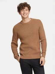 Lindbergh Sweter 30-804052 Beżowy Relaxed Fit. Brązowe swetry rozpinane Lindbergh, m, bez wzorów, z bawełny, bez kołnierzyka, bez ramiączek. Za 139.99 zł.