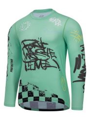 Protective Koszulka kolarska "Head On" w kolorze morskim rozmiar: 3XL. Zielone t-shirty sportowe Protective, bez wzorów, z materiału, bez ramiączek, rowerowe. Za 74.81 zł.