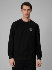 4F Longsleeve regular gładki męski - czarny XL. Czarne bluzki z długim rękawem 4F, m, bez wzorów, z materiału, bez kołnierzyka, bez ramiączek. Za 129.99 zł.