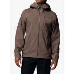 Kurtka przeciwdeszczowa męska Columbia Trailborne 2.5L Shell. Brązowe kurtki Columbia, l, bez wzorów, bez kaptura. Za 725.99 zł.