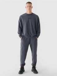 4F Spodnie dresowe joggery męskie 4F x Robert Lewandowski - szare XL. Szare joggery i bojówki 4F, l, bez wzorów, z bawełny. W wyprzedaży za 119.99 zł.