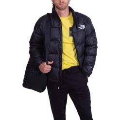 Męska Kurtka Puchowa The North Face Lhotse. Czarne kurtki The North Face, m, bez wzorów, z puchu, bez kaptura. W wyprzedaży za 744.00 zł.