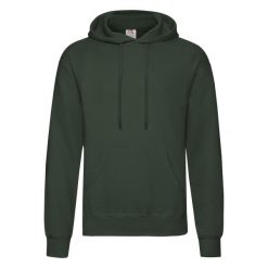 Męska Klasyczna Bluza Z Kapturem. Zielone bluzy Fruit of the Loom, m, bez wzorów, z kapturem. Za 80.99 zł.