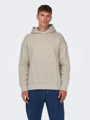 Only & Sons Bluza Dan 22026661 Beżowy Relaxed Fit. Brązowe bluzy Only & Sons, m, bez wzorów, z bawełny, bez kaptura. Za 109.99 zł.